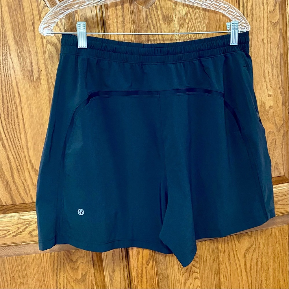 Lululemon Pace Breaker Linerless Shorts Black Athletic Gym Mens Large